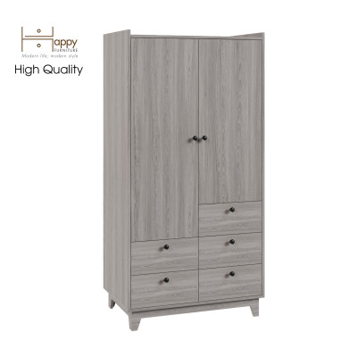 [Happy Home Furniture] KINA , Tủ quần áo 2 cửa mở - 5 ngăn kéo , 90cm x 58cm x 180cm ( DxRxC), TCM_039