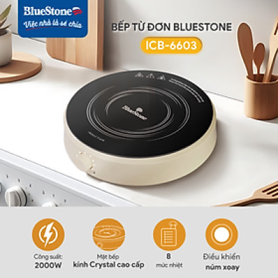 Bếp Từ Đơn BlueStone ICB-6603 - 2000W - Hàng Chính Hãng