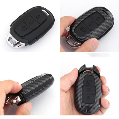 Ốp vỏ chìa khóa cacbon xe Accent 2018