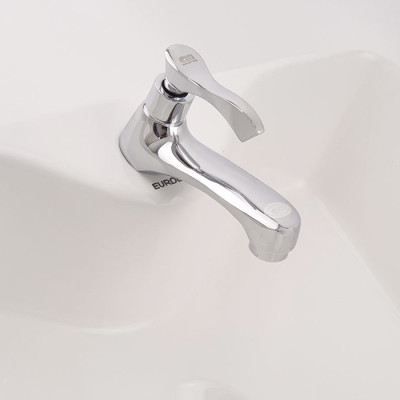 Vòi Lavabo lạnh Eurolife EL-116 (Trắng bạc)
