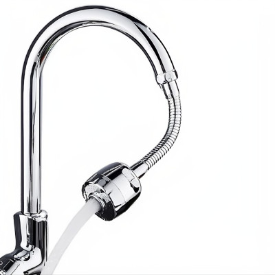 Đầu gắn vòi nước rửa chén KG16, xoay 360 tăng áp tiết kiệm nước phù hợp được tất cả các vòi, chất liệu inox304 - Hàng chính hãng