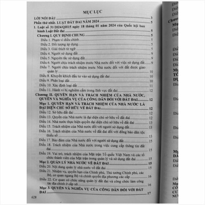 Sách Luật Đất Đai 2024 – Hệ Thống Các Văn Bản Quy Định Chi Tiết Thi Hành - V2468T