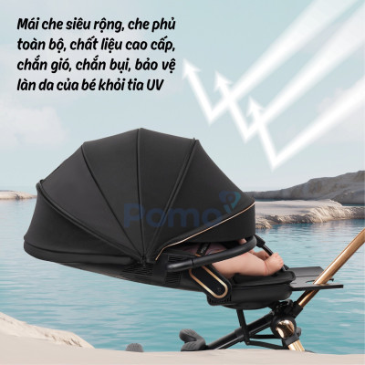 Xe đẩy Baobaohao V16 cho bé - Mẫu xe trendy nhất mùa hè năm 2024