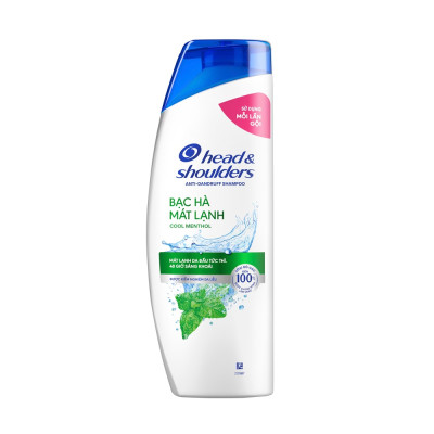 Dầu Gội Head & Shoulders Bạc Hà Mát Rượi 330ml