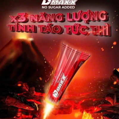 DMAXX thức uống bổ sung vitamin năng lượng không đường DAMODE 54 gói màu đỏ mỗi gói 2,2gr