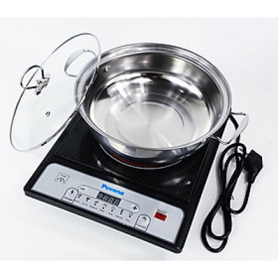 Bếp từ ABG Povena PVN-2125 đa dạng chức năng nấu, mặt kính pha lê crystallite cao cấp màn hình led dễ sử dụng TẶNG KÈM NỒI LẨU - Hàng chính hãng