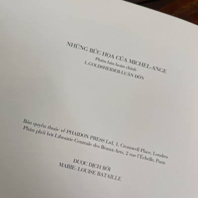 [Artbook khổ lớn in giấy mỹ thuật] CÁC TÁC PHẨM HỘI HỌA MICHEL-ANGE – Ấn bản Phaidon Press - Trường Phương Books – NXB Mỹ Thuật