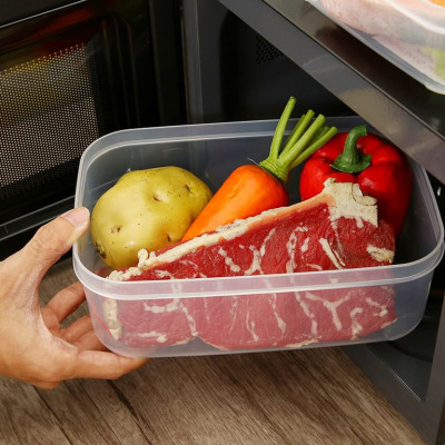 Bộ 3 hộp thực phẩm chữ nhật Hokkaido 750-1500-2500ml