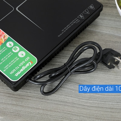 Bếp điện từ đơn Kangaroo KG18IC1, Công suất 2000W, tặng kèm nồi lẩu - Hàng chính hãng
