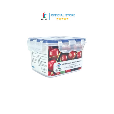 [TẶNG KHAY RÁO NƯỚC] Hộp Đựng Thực Phẩm VIETSON 850ml Nắp Khóa 4 Cạnh Kín Hơi