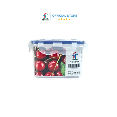 [TẶNG KHAY RÁO NƯỚC] Hộp Đựng Thực Phẩm VIETSON 850ml Nắp Khóa 4 Cạnh Kín Hơi
