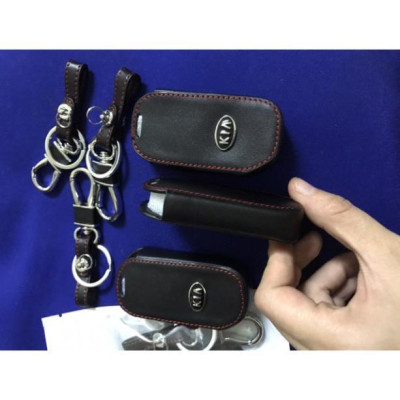 Bao Da Chìa Khóa Dành Cho Xe KIA Cerato 2020 Da Thật (Logo 3D)