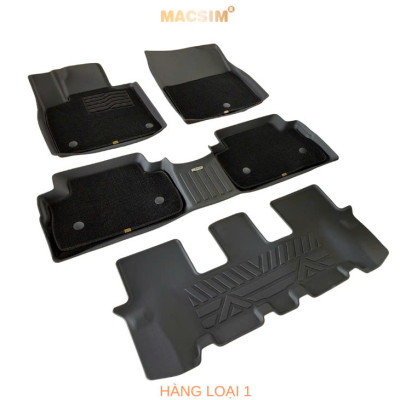 Thảm lót sàn 2 lớp sd3 Hyundai Santafe 2019- 2024 Nhãn hiệu Macsim (Giảm giá nhưng chất lượng không giảm)