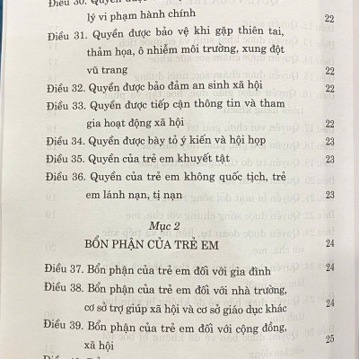 Luật Trẻ Em ( Hiện hành ) ( Sửa đổi, bổ sung năm 2018)