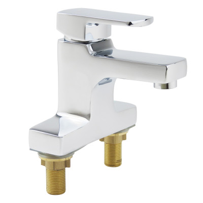 Vòi Lavabo nóng lạnh 2 chân Đồng mạ Chrome Eurolife EL-DAISY 03 (Trắng bạc)