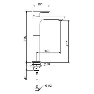 VÒI LAVABO NGA CAO CẤP GAPPO G1048-2- PHỦ CERAMIC