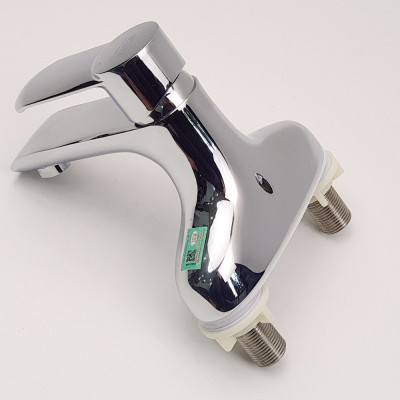Vòi Lavabo nóng lạnh 2 chân Đồng mạ Chrome Eurolife EL-VIO03 (Trắng bạc)