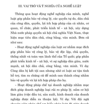 Nghề Luật và cơ hội nghề nghiệp cho người học luật