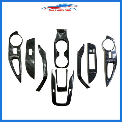 Ốp nội thất Toyota Cross 2020-2021-2022 vân Cacbon bảo vệ chống trầy xước và làm đẹp xe