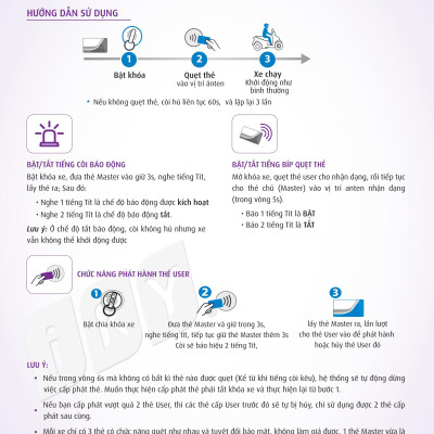 IKY BIKE - KHÓA CHỐNG TRỘM THẺ TỪ - Hàng Chính Hãng