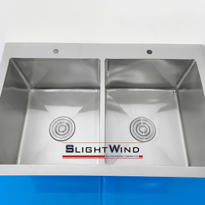 CHẬU/BỒN RỬA CHÉN BÁT 2 NGĂN INOX SLIGHTWIND - HÀNG CHÍNH HÃNG