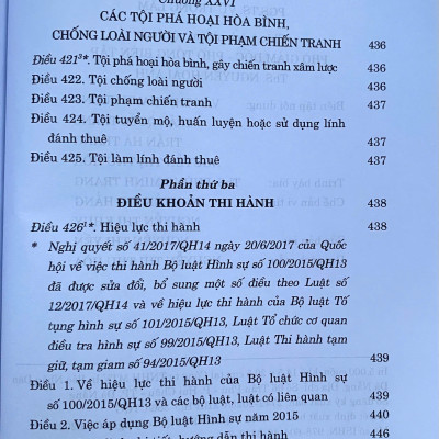 Sách Bộ Luật Hình Sự Năm 2015 ( Sửa Đổi, Bổ Sung Năm 2017, 2024, 2025)
