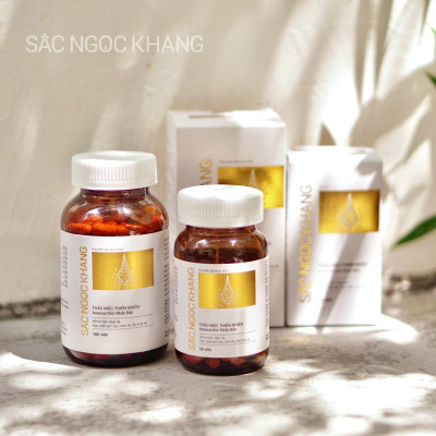Combo 2 hộp Viên uống Sắc Ngọc Khang Vi Tảo Lục (60 viên) giúp trẻ hóa làn da xua tan vết nám, hỗ trợ cân bằng nội tiết tố, bổ huyết, điều kinh, cho làn da sáng khỏe từ bên trong