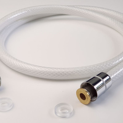 Dây sen, dây xịt vệ sinh nhựa PVC trắng 120cm Eurolife EL-DSN120