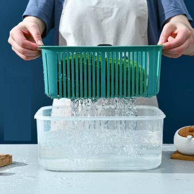 BỘ 5 HỘP ĐỰNG ĐỒ, THỰC PHẨM TỦ LẠNH 2 NGĂN CÓ NẮP ĐẬY CAO CẤP