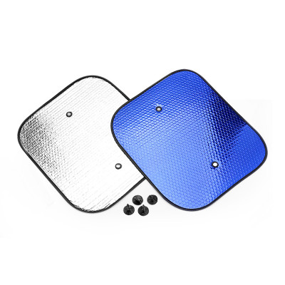 Combo 2 Tấm Che Nắng Ô Tô Xốp Tròn Lớn CIND-A Màu Lam (45x52 cm)