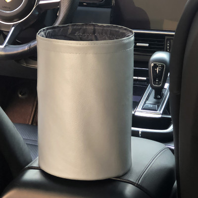 Túi đựng rác mini gấp gọn, túi rác tái sử dụng chống thấm 2 lớp có dây treo cho xe hơi, ô tô