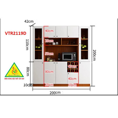 Tủ bếp gia đình VTR2119C -D 