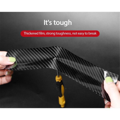 Decal Nano Dày - Dẻo Đa Năng, Chống Thấm, Chống Trầy Xước Cuộn Dài 3 Mét - Vân carbon - băng dính trong suốt