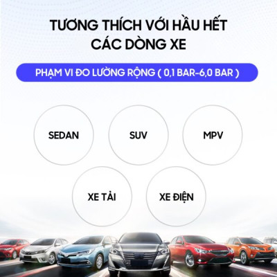 Cảm biến áp suất lốp ô tô Lifepro L638 Hàng chính hãng