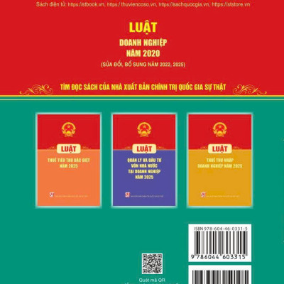 Luật Doanh nghiệp năm 2020 ( Sửa đổi, bổ sung năm 2022,2025)