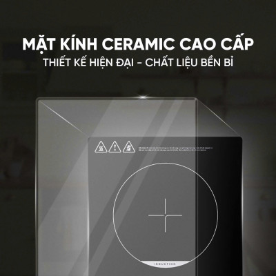 Bếp Từ Đơn Tân Á Đại Thành Rossi RS-1020CC01 Kèm Nồi - Hàng Chính Hãng Bảo Hành 24 Tháng