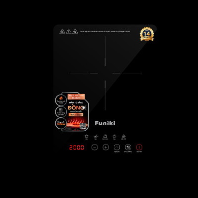 Bếp từ đơn Funiki HSD8255 - Công suất 2000W - Bảo hành 14 tháng - Hàng chính hãng