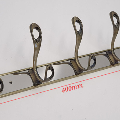 Móc treo quần áo 5 chấu mạ Đồng giả cổ Eurolife EL-M3 (Vàng)