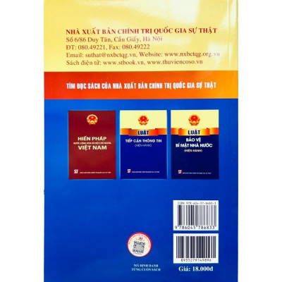 Sách - Luật An Ninh Mạng (Hiện Hành) - NXB Chính Trị Quốc Gia