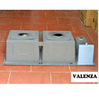 Combo chậu rửa chén bát inox sus304 Valenza hộc rác+cài dao thớt, vòi rửa bát nóng lạnh inox sus304 vuông, bộ xả chậu, rá inox, bình xà phòng