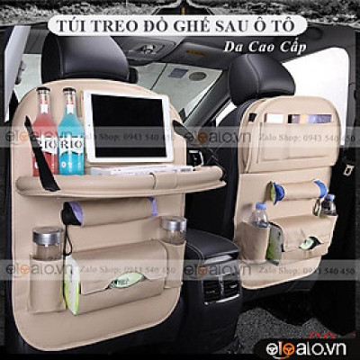 Túi kệ da treo để đựng đồ đa năng trên ô tô xe hơi da PU cao cấp