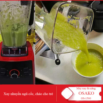 [Hàng chính hãng]Máy xay sinh tố công nghiệp Osako công suất lớn dùng phù hợp gia đình, quán xá, chọn phân loại, có rơ le tự ngắt khi quá tải chống cháy máy.