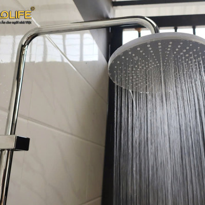 Cây sen nóng lạnh Đồng mạ Chrome Eurolife EL-SC928 (Trắng bạc)