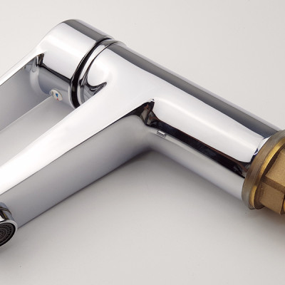 Vòi Lavabo nóng lạnh Đồng mạ Chrome Eurolife EL-AZA02 (Trắng bạc)