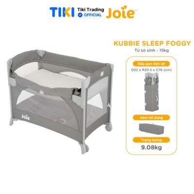 Giường cũi trẻ em Joie Kubbie Sleep Foggy Gray