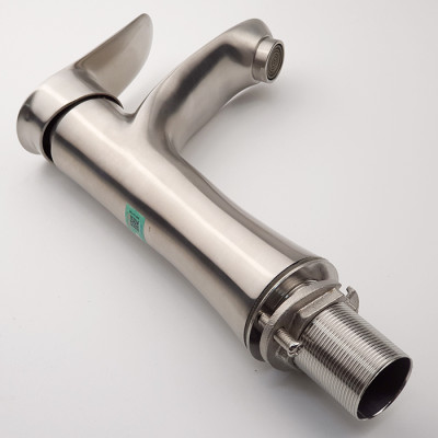 Vòi lavabo nóng lạnh Inox SUS 304 Eurolife EL-ORCHID 02 (Trắng vàng)