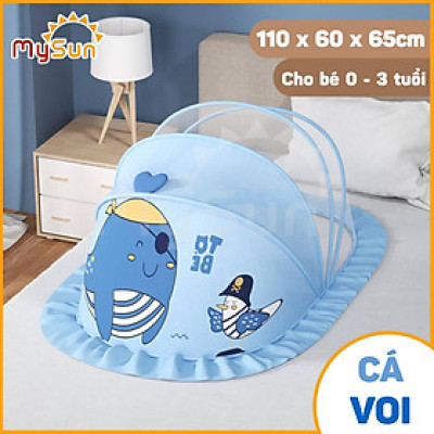 Màn mùng lưới chụp chống muỗi gấp gấp gọn thông minh che chắn cho bé sơ sinh, trẻ em ngủ MySun