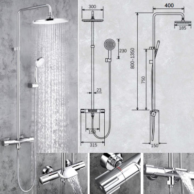 BỘ SEN TẮM ĐỒNG THAU NÓNG LẠNH EUROVINTO CAO CẤP MÃ V2-YX