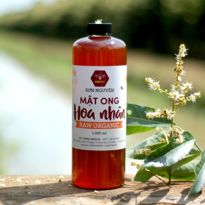 Mật Ong Hoa Nhãn Xuất Khẩu 1000ml, tiêu chuẩn chất lượng cao.