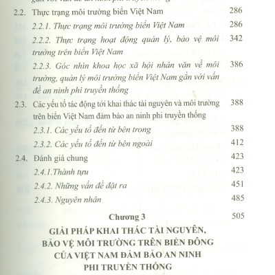 An Ninh Phi Truyền Thống Trên Biển Đông: Tiếp Cận Khoa Học Xã Hội Và Nhân Văn Trong Vấn Đề Môi Trường Và Khai Thác Tài Nguyên (Sách chuyên khảo) 